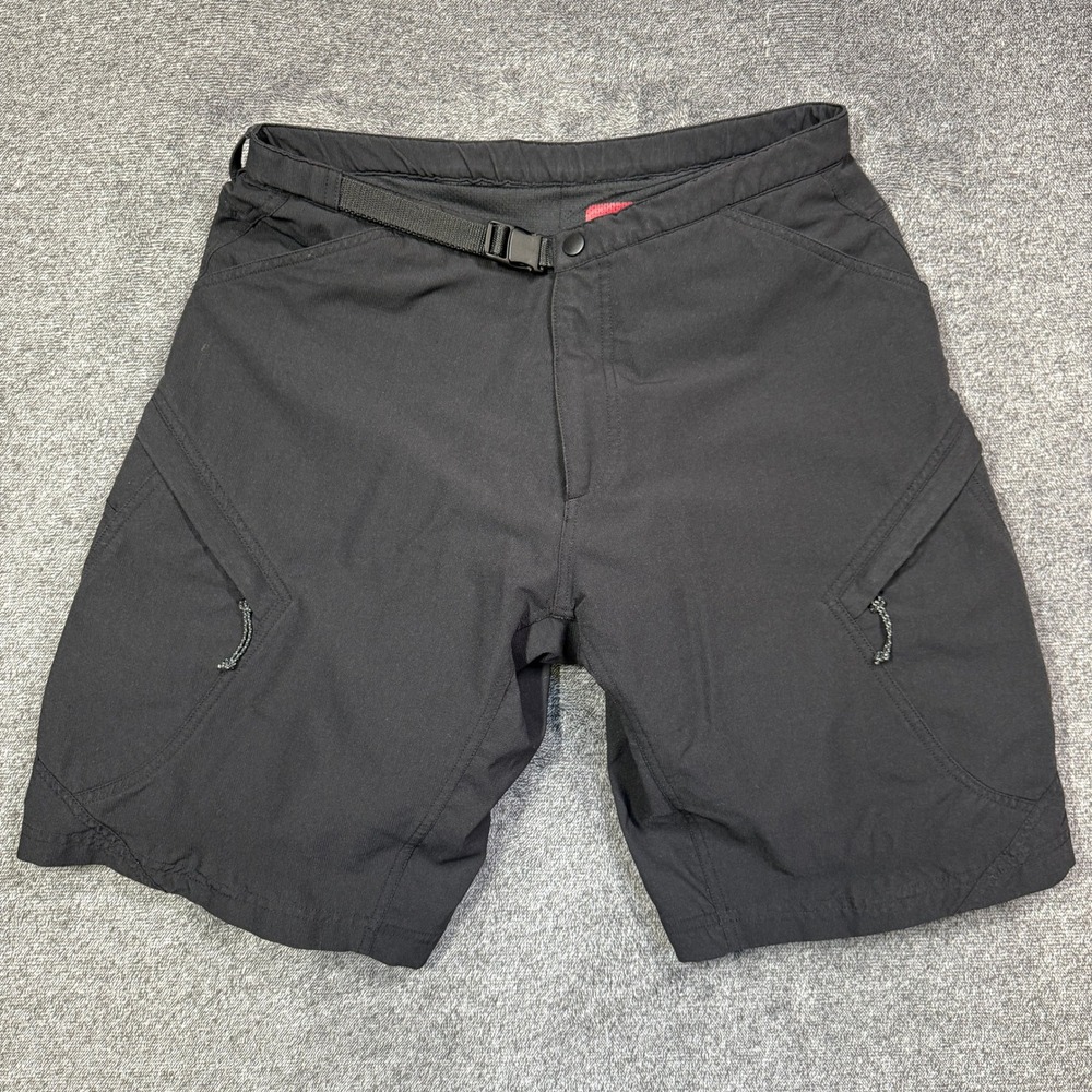 Novara Cycling Shorts Mens M Black Padded Mountain Bike Belted Cargo